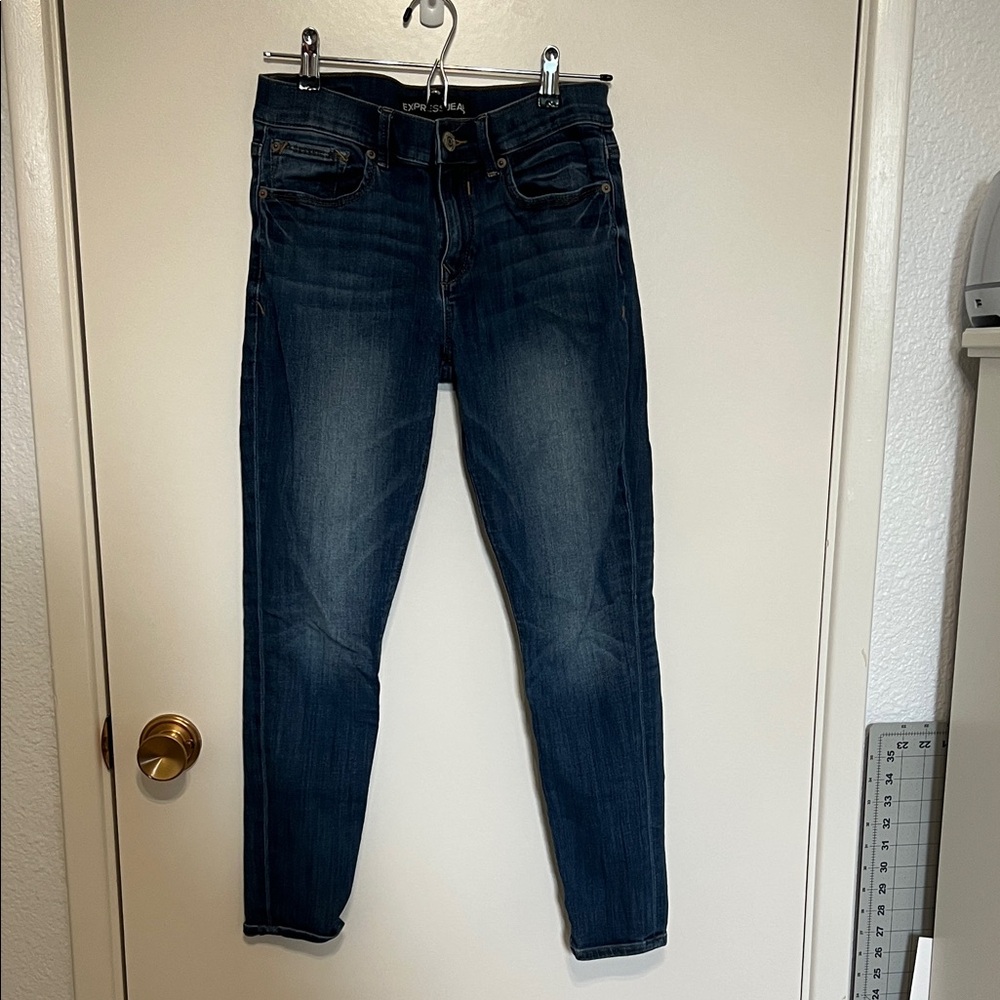 Express Dark Blue Skinny Jeans